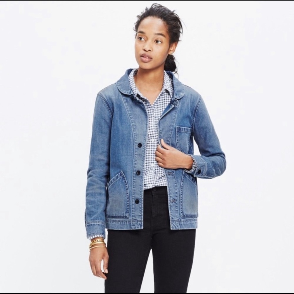 Madewell denim chore coat jean jacket XS perfect condition